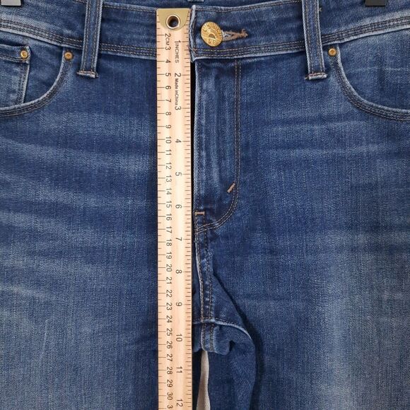 Levi’s Boyfriend Jeans Size W31 X L26 Hypersoft Mid Rise Tapered Leg Medium Wash - Picture 11 of 15